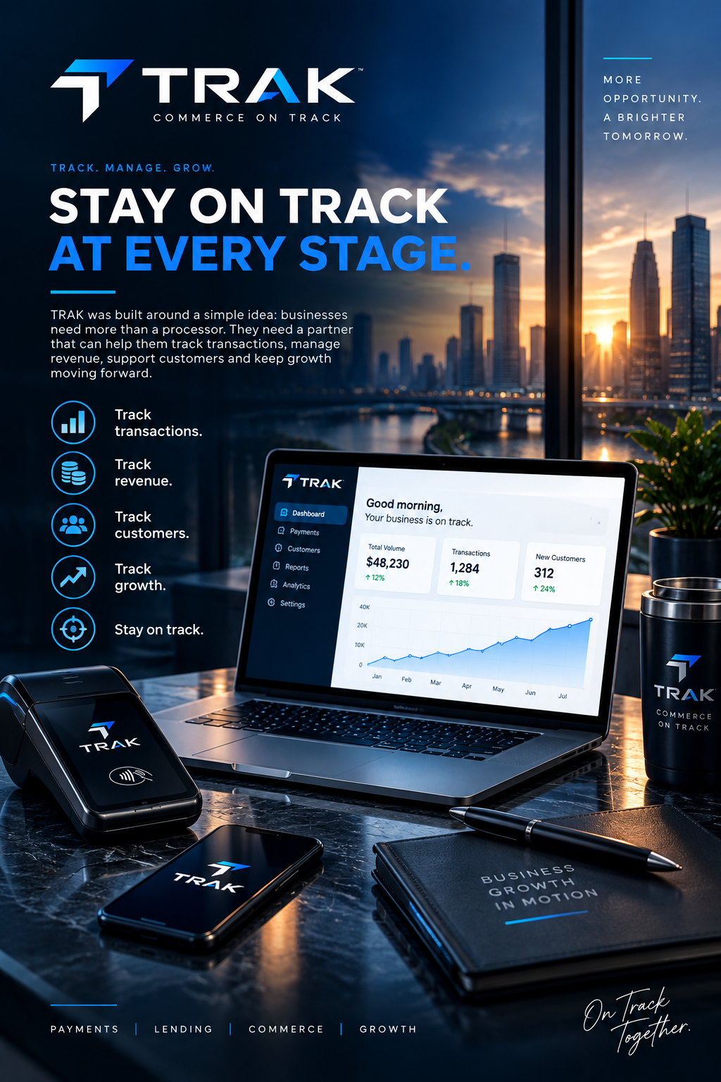 TRAK brand artwork